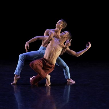 UA Dance Ensemble members Brandt Czerniski, and Kyle Halfor, photo by Ed Flores