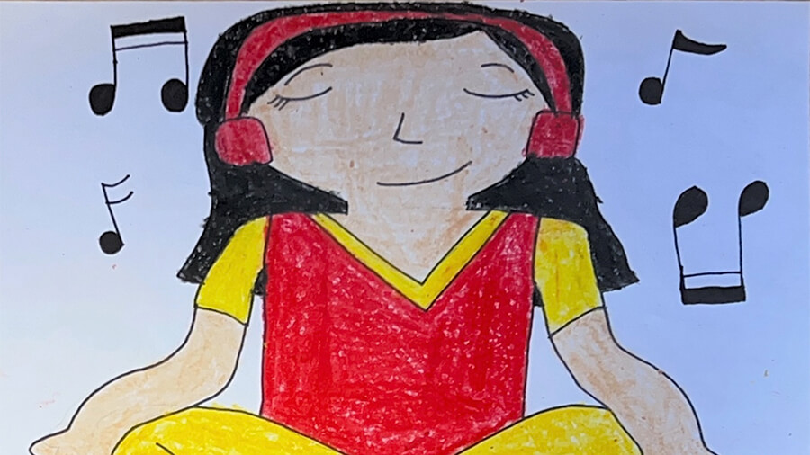 Leela Listens to Peaceful Music